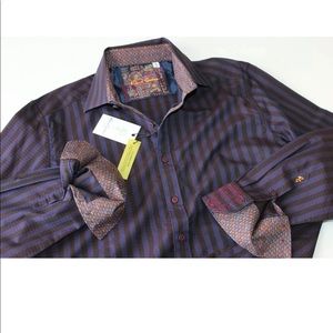 Robert Graham Fort Crown Navy button down